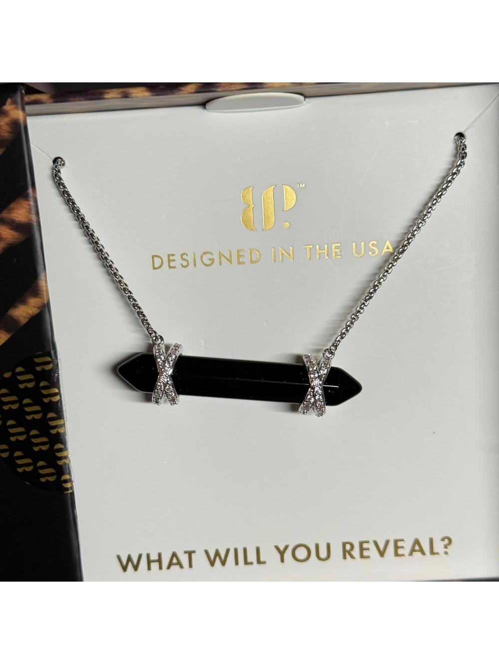 Bomb Party UNTAMED "Killer Instinct" Necklace on Rhodium NK14994
